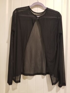 Black Sheer Top